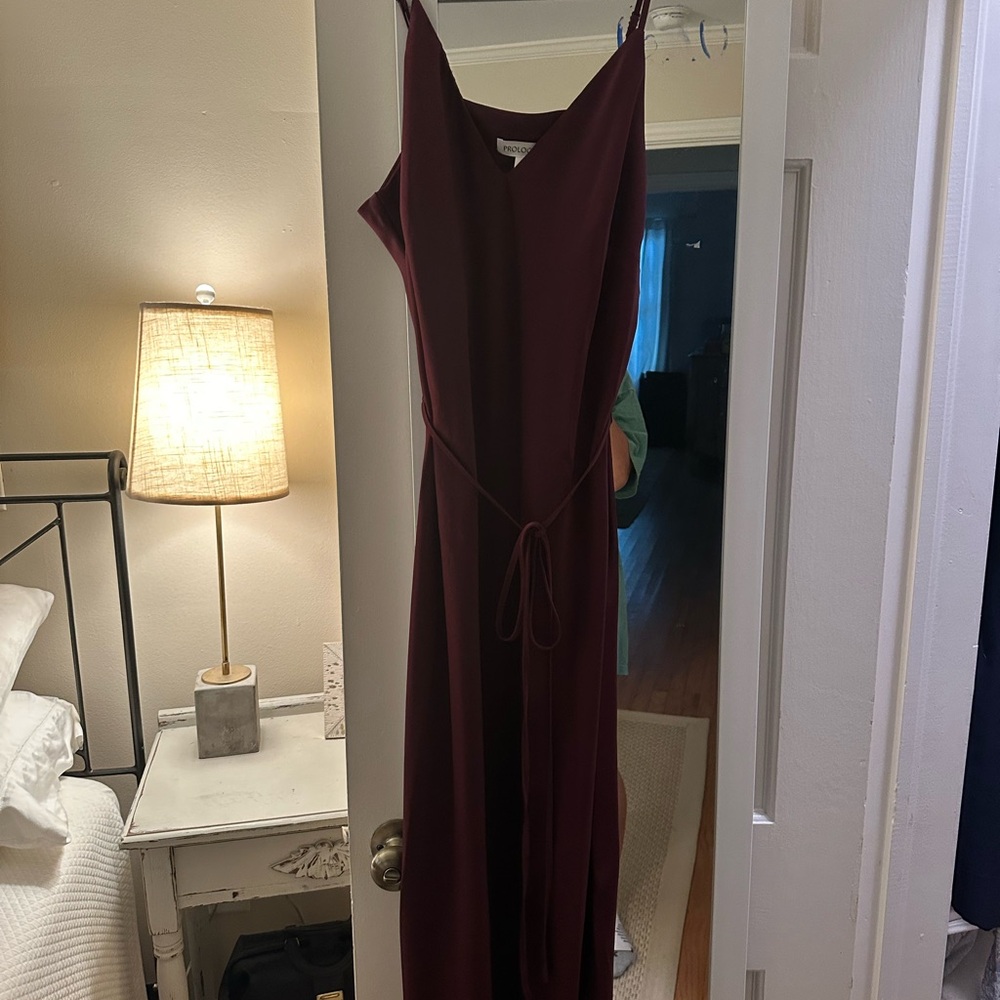 Prologue Deep Red Midi Dress